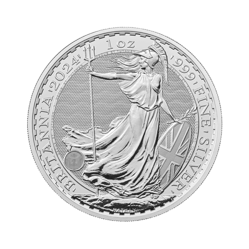 1 troy ounce silver coin Britannia 2024 front