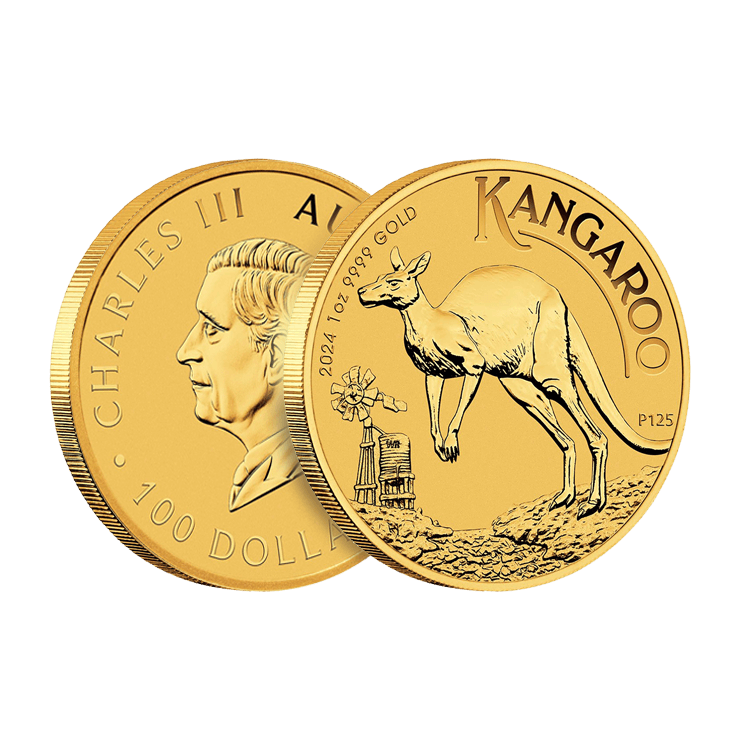 1 troy ounce gold Kangaroo coin 2024