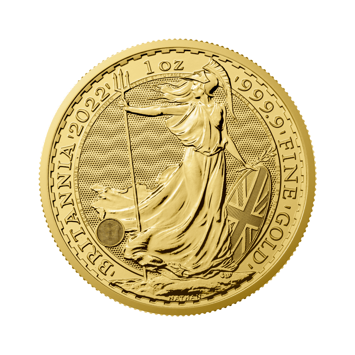 Obverse 1 troy ounce gold Britannia coin