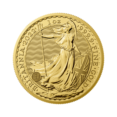 1 troy ounce gold Britannia coin front