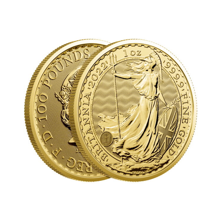 Design 1 troy ounce gold Britannia coin