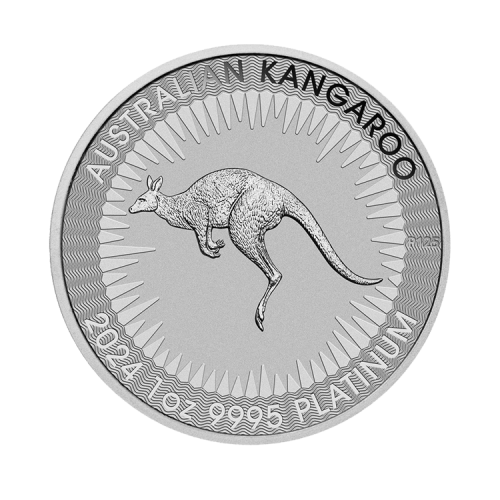 1 troy ounce platina munt Kangaroo 2024 voorkant