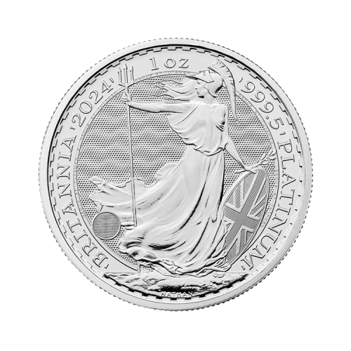 1 troy ounce platinum coin Britannia 2024 front