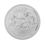 1 kilo silver Lunar coin 2015 - year of the goat - Perth Mint front