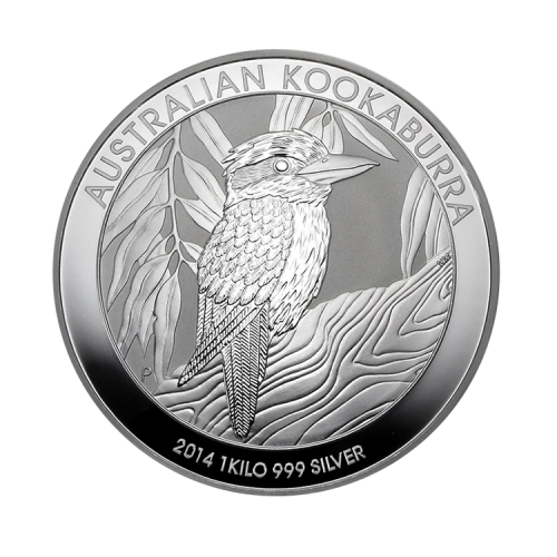 1 Kilo Kookaburra silver coin 2014 front