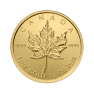 1 gram gouden Maple Leaf munt voorkant