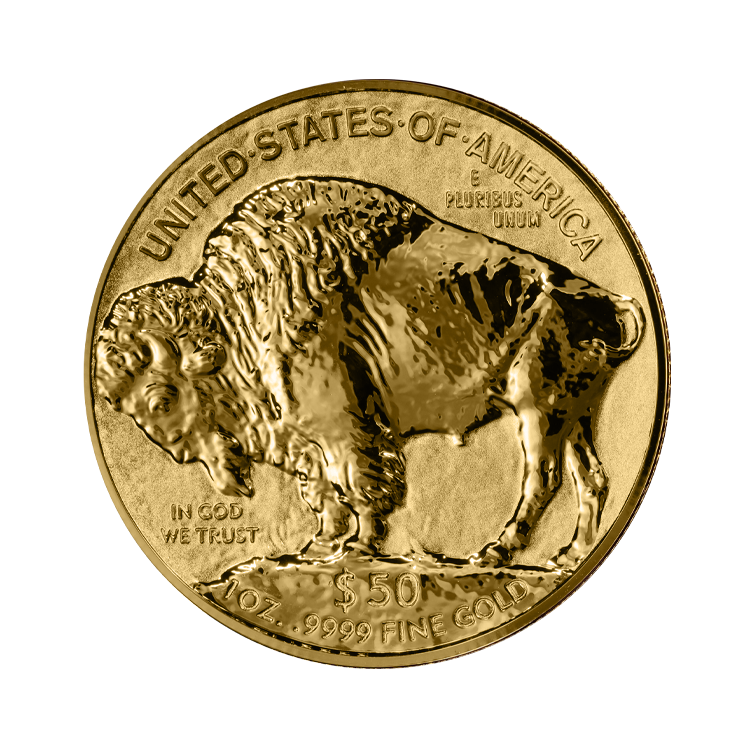 1 troy ounce gouden munt American Buffalo 2013 proof achterkant