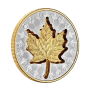 1 troy ounce zilveren munt Super Incuse Maple Leaf 2024 voorkant