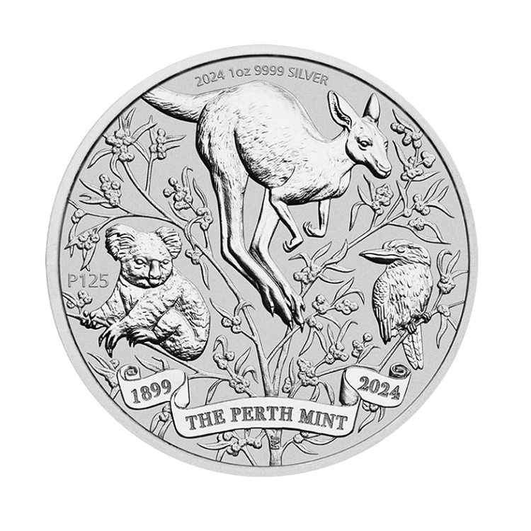 1 troy ounce silver The Perth Mint's 125th Anniversary coin 2024 front