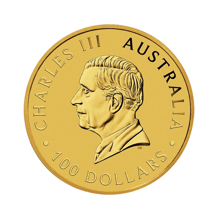 1 troy ounce gouden Perth Mint 125th Anniversary munt 2024 achterkant