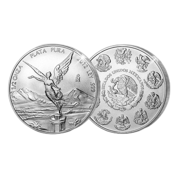 1/2 Troy ounce zilveren Mexican Libertad munten voorkant