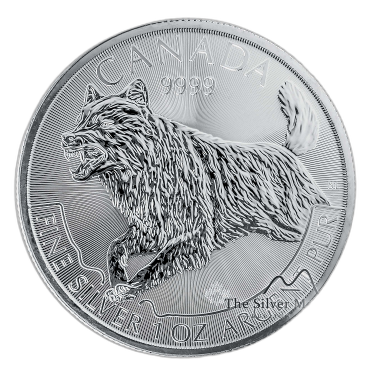 1 Troy ounce zilveren munt Wolf 2018 - Predator serie voorkant