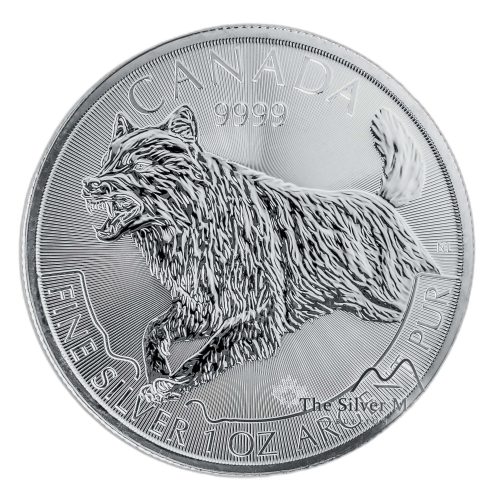 1 Troy ounce silver coin Wolf 2018 - Predator series front