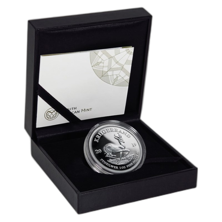 1 Troy ounce zilveren munt Krugerrand 2019 Proof voorkant