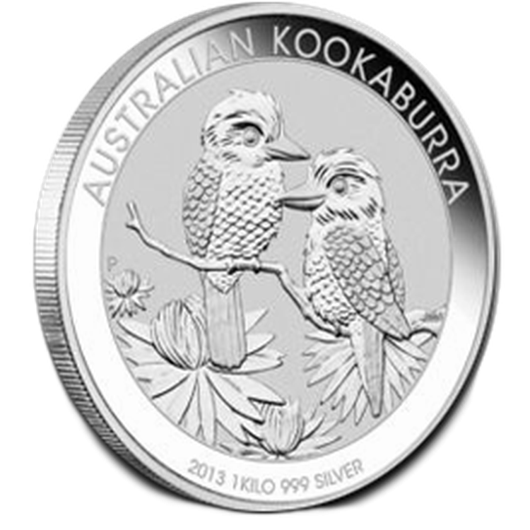 1 kilo Kookaburra zilveren munt 2013 voorkant