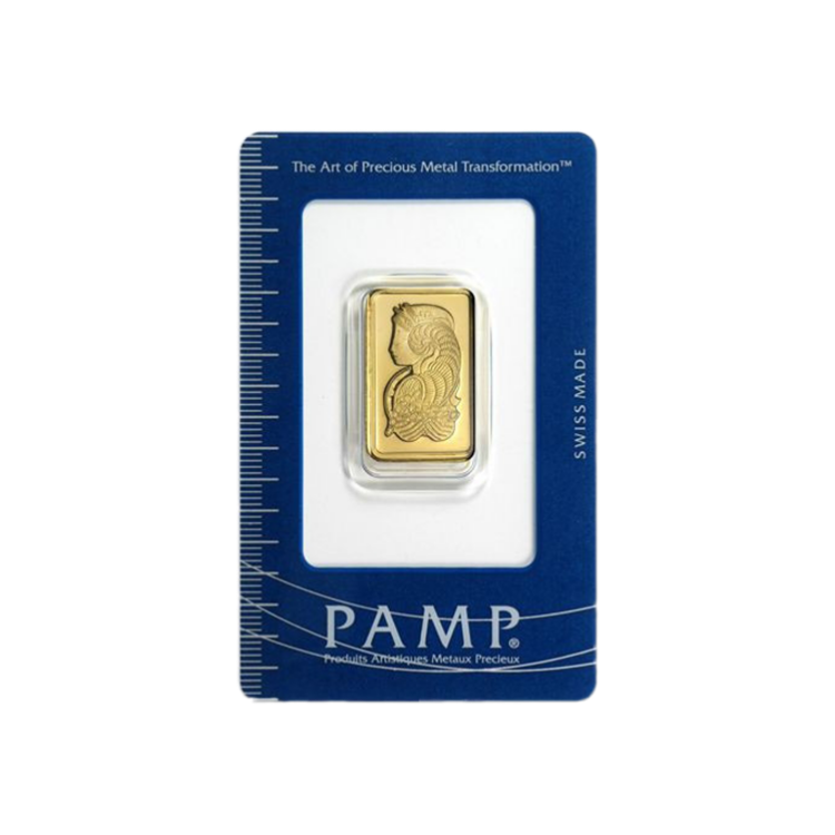 10 Gram goudbaar Pamp Suisse - Lady Fortuna voorkant