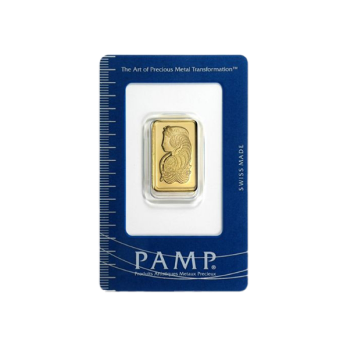 10 Gram gold bar Pamp Suisse - Lady Fortuna front