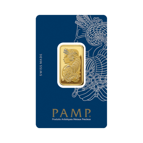 Gold bar 20 grams Pamp Suisse front