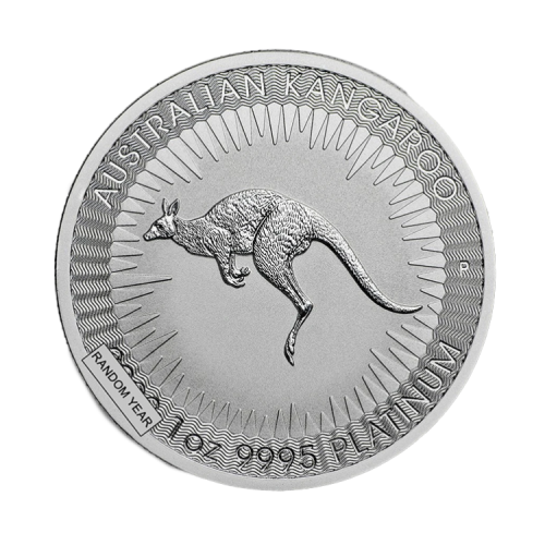 1 troy ounce platina Kangaroo voorkant