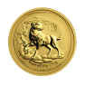 1/10 Troy ounce gouden Lunar munt 2018 voorkant