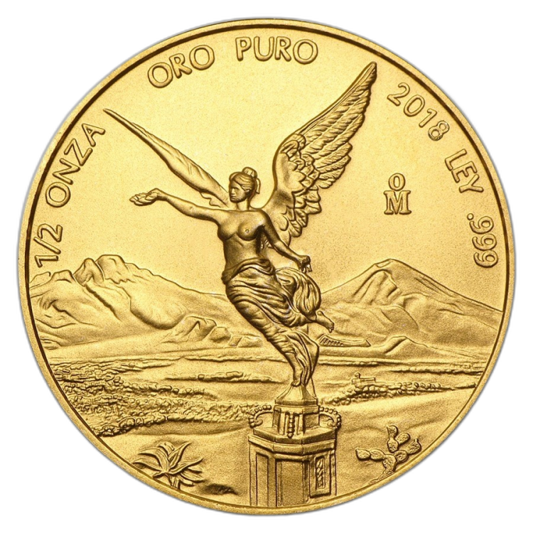 1/2 Troy ounce gouden munt Mexican Libertad 2018 voorkant