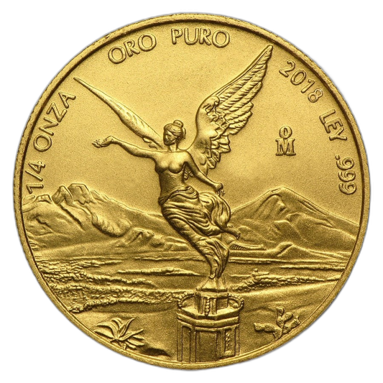 1/4 Troy ounce gouden munt Mexican Libertad 2018 voorkant