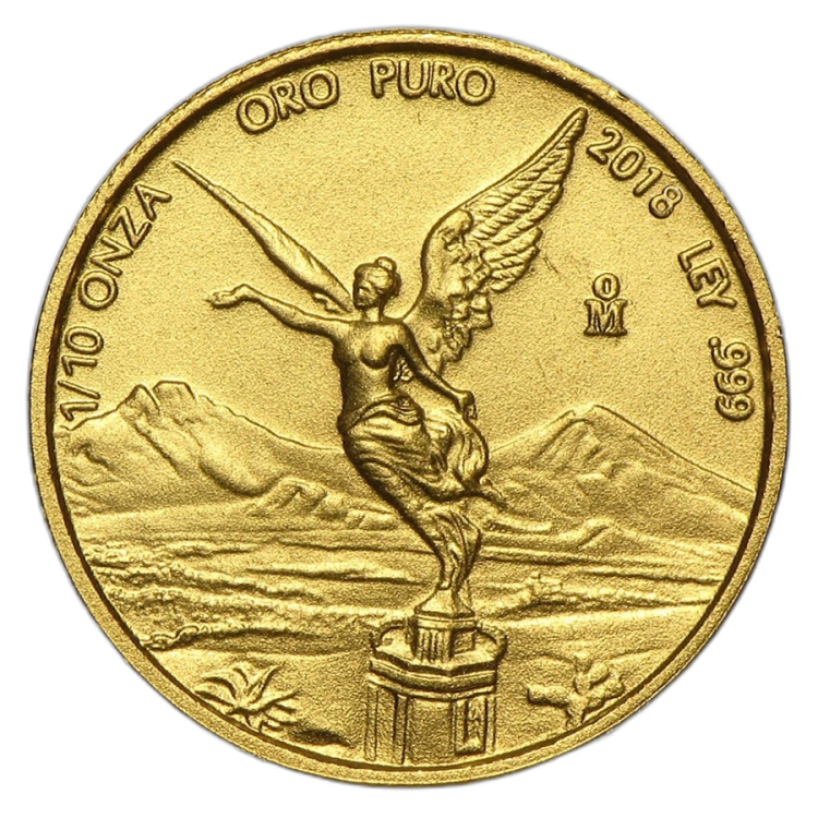 1/10 Troy ounce gouden munt Mexican Libertad 2018 voorkant
