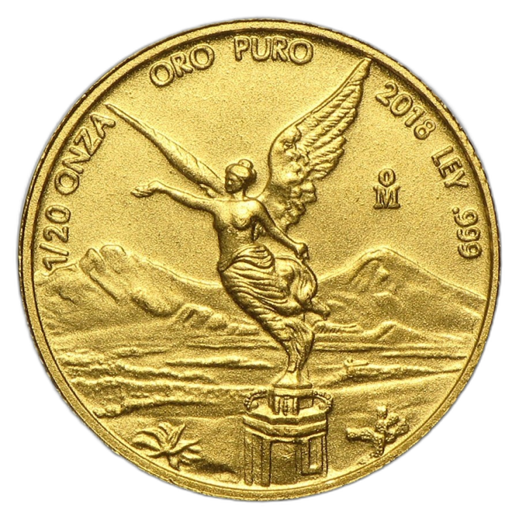 1/20 Troy ounce gouden munt Mexican Libertad 2018 front