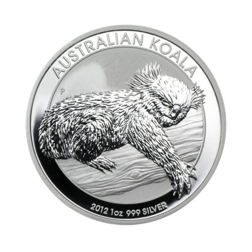 1 troy ounce zilver Koala munt 2012 voorkant