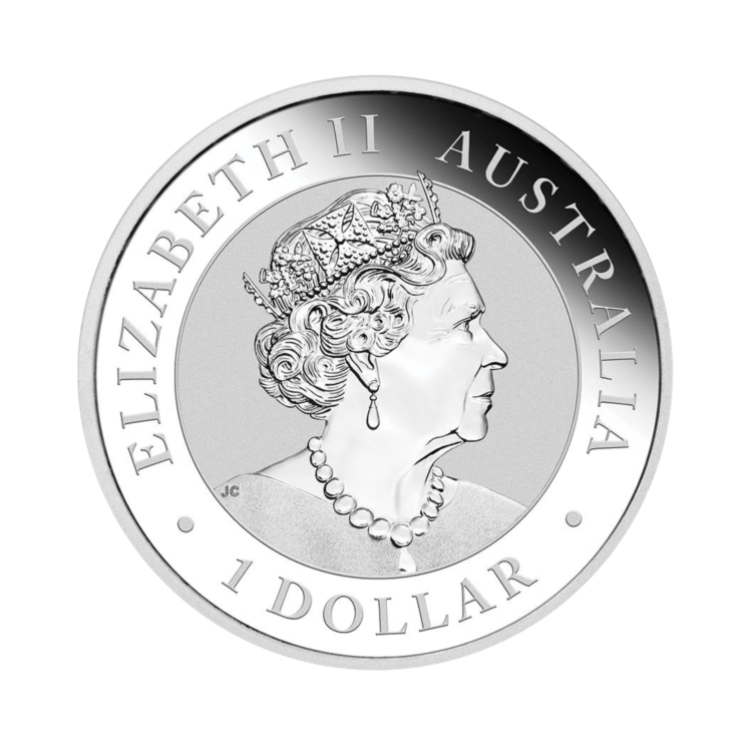 1 troy ounce zilver Koala munt 2012 achterkant