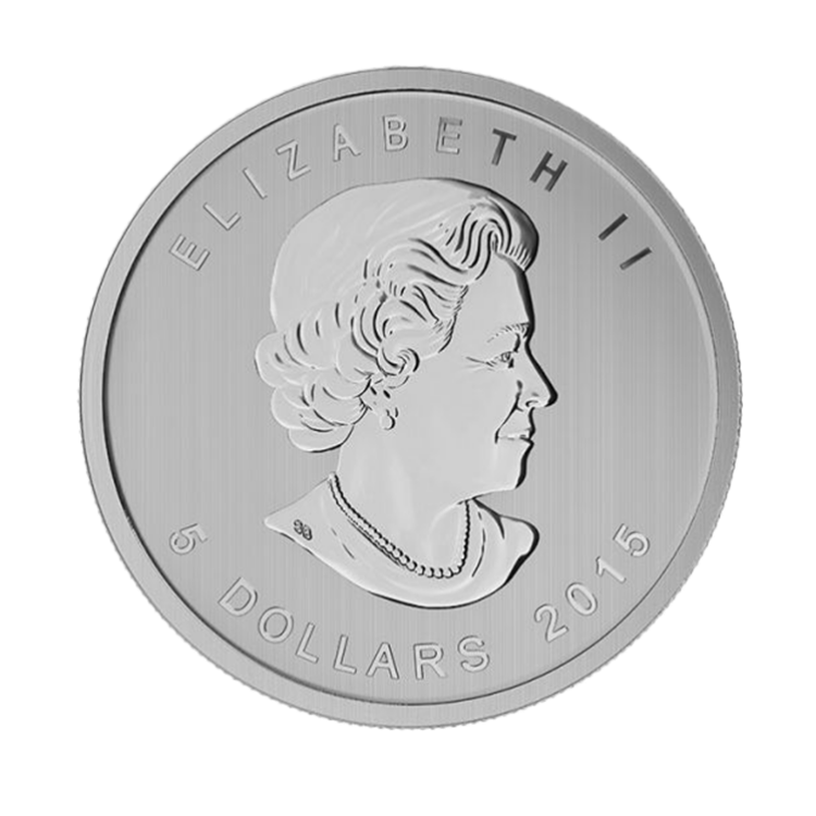 Red Tailed Hawk 2015 - 1 troy ounce zilveren munt achterkant