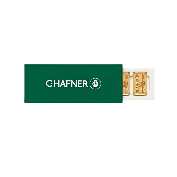 C. Hafner goudbaar 25 x 1 gram SmartBox achterkant
