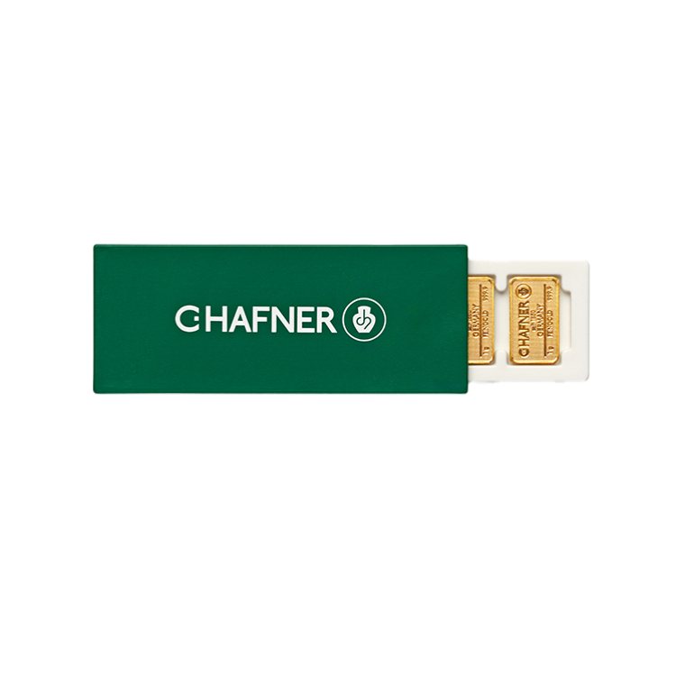 C. Hafner gold bar 25 x 1 gram SmartBox back