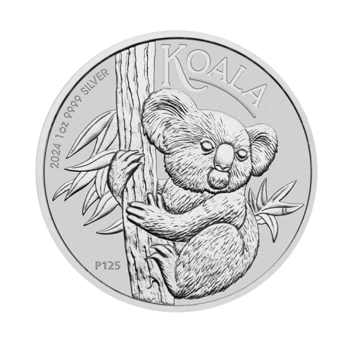 1 troy ounce zilveren munt Koala 2024 voorkant