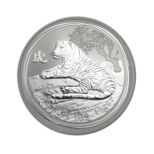 1 Kilo Lunar silver coin 2010 front