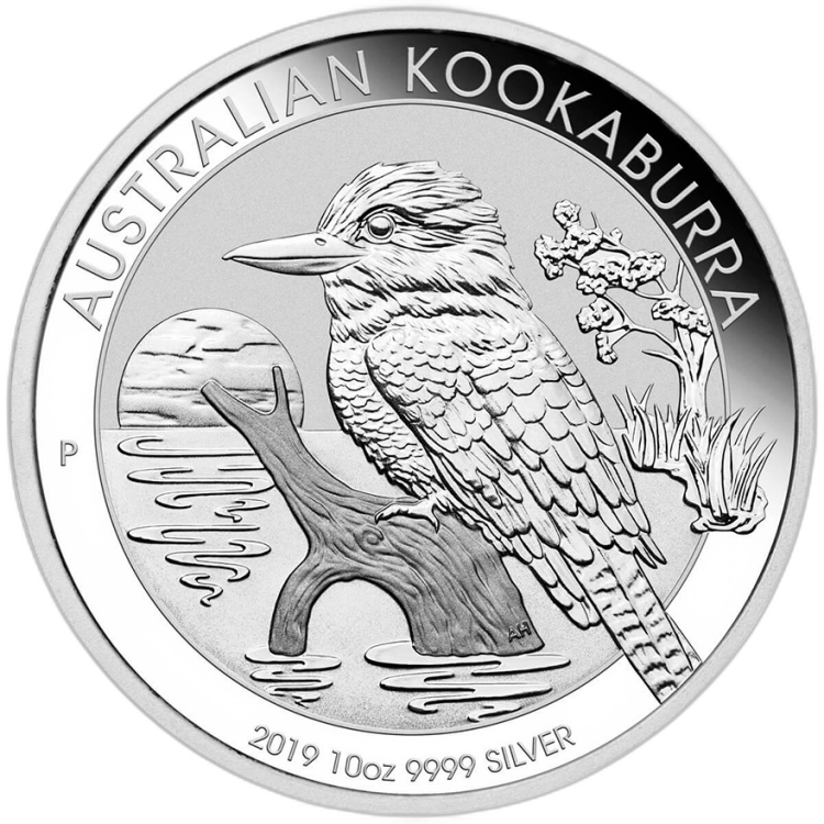 10 Troy ounce zilveren munt Kookaburra 2019 voorkant