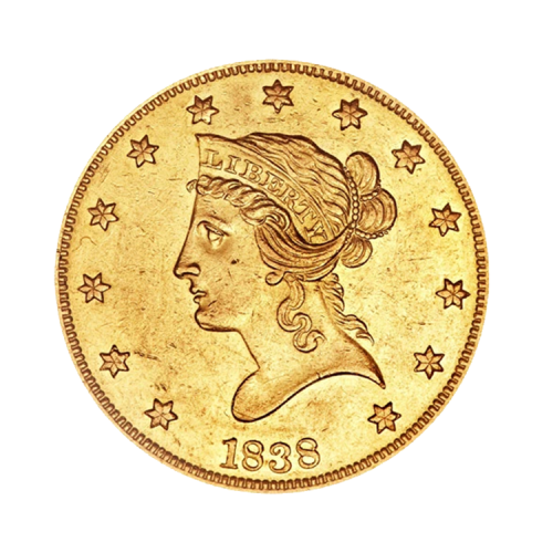 $10 gouden munt Golden Eagle Liberty Head voorkant