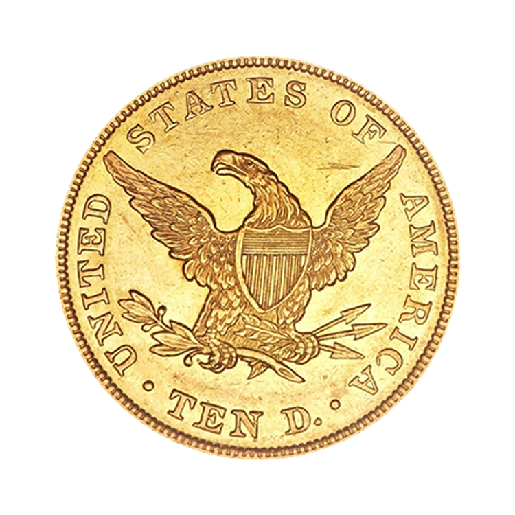 $10 gold coin Golden Eagle Liberty Head back