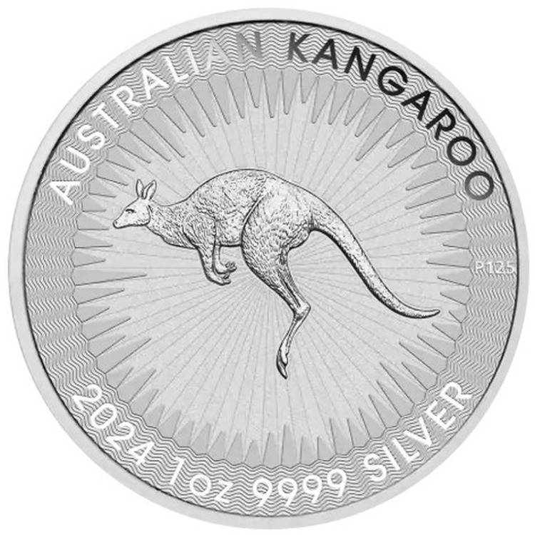 1 troy ounce zilveren Kangaroo munt 2025 voorkant