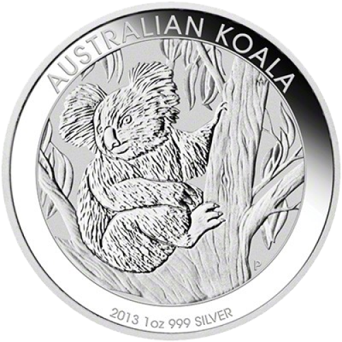 1 Kilo Koala zilver munt 2013 voorkant