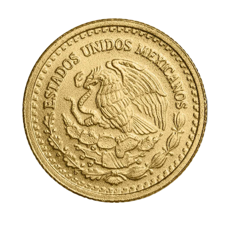 1/20 troy ounce gold coin Mexican Libertad 2024 back