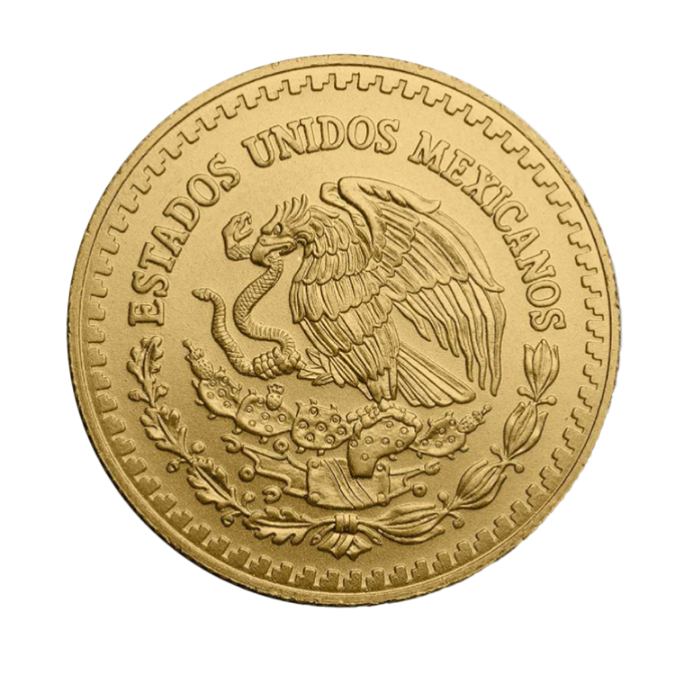 1/2 troy ounce gouden Mexican Libertad achterzijde