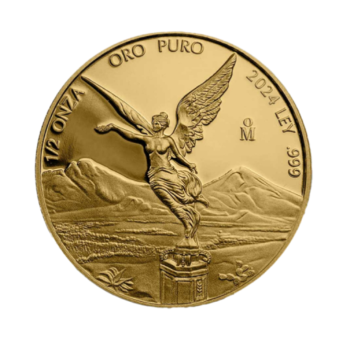 1/2 troy ounce gouden munt Mexican Libertad 2024 proof voorkant