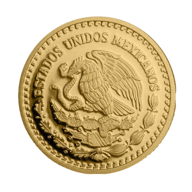 1/4 troy ounce gold coin Mexican Libertad 2024 proof back