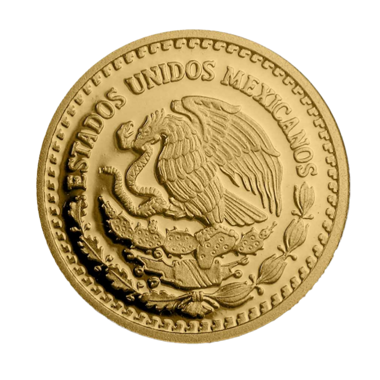 1/20 troy ounce gold coin Mexican Libertad 2024 proof back