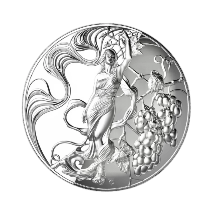 2 troy ounce zilveren munt Liberty Standvastigheid - Proof voorkant