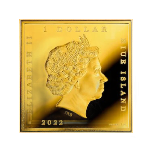 1 troy ounce zilveren munt Narcissus proof - Niue 2022 voorkant