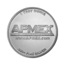 1 troy ounce zilveren APMEX munt voorkant