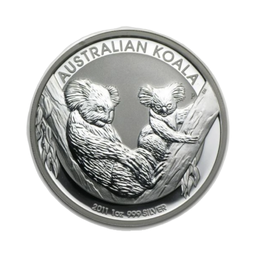 1 Troy ounce zilveren munt Koala 2011 voorkant