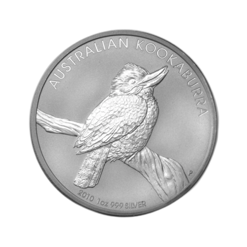 1 Troy ounce silver coin Kookaburra 2010 front